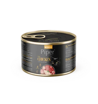 Hrana umeda pentru pisici, Piper Cat, carne de pui, 185g