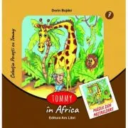 Tommy in Africa. Contine puzzle din abtibilduri