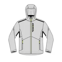 Geacă navigație Softshell anti-vânt 500 Gri deschis Bărbați