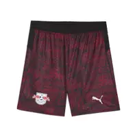 Șort fitness bărbați material respirabil, logo club Rb Leipzig 25/26, negru PUMA