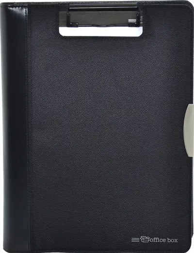 Clipboard OfBox Dynamic - Cu capac și pad, A4, negru
