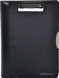 Clipboard OfBox Dynamic - Cu capac și pad, A4, negru