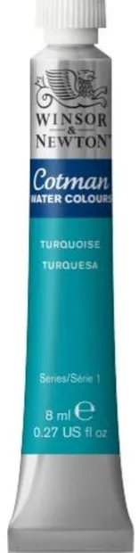 Vopsea de acuarelă Winsor & Newton Cotman - Turcoaz, 8 ml
