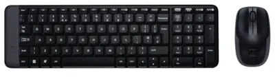 Set mouse si tastatura Logitech - MK220, wireless, negru