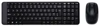 Set mouse si tastatura Logitech - MK220, wireless, negru