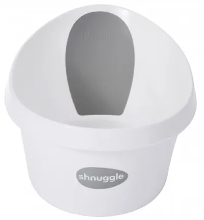 Cadă pentru baie bebeluși Shnuggle - 71 cm, alb