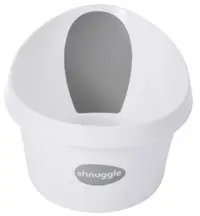Cadă pentru baie bebeluși Shnuggle - 71 cm, alb