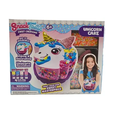 Set Creativ Tort Unicorn Snack Tastic Joc de Decorare pentru Copii