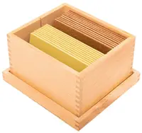 Kit educațional Nowa Szkola Montessori -Plăci senzoriale într-o cutie, 10 bucăți