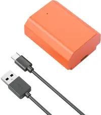 Baterie SmallRig - NP-FZ100, 2400 mAh, USB-C, portocaliu