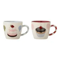 Căni pentru copii crem 2 buc. din gresie 200 ml Darby – Bloomingville Mini