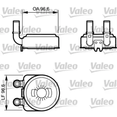 Radiator ulei, ulei motor VALEO 817705