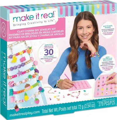 Kit creativ Make it Real - Bratara cu talismane de lut