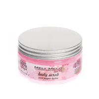Exfoliant pentru corp cu piper roz si litchi