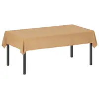 vidaXL Țesătură pentru masă Dreptunghiular Bej 140 x 260 cm Poliester