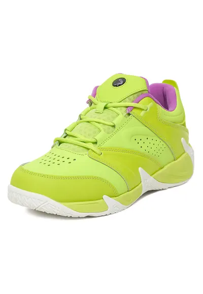 Pantofi sport copii - piele naturala - verde - textil