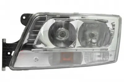 Far stanga (2 H7 LED PY21W, manual, culoare insert: crom platinat, culoare indicator: transparent) potrivit MAN TGS I, TGX I 06.06