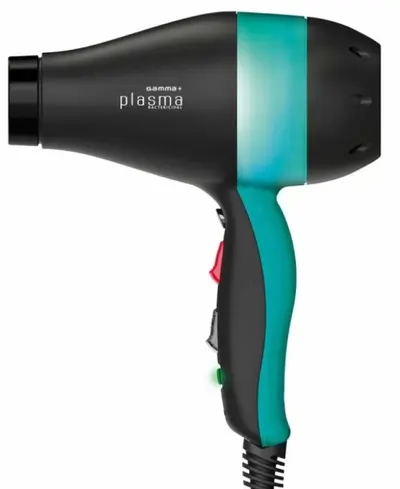 Uscător de păr GammaPiu - Plasma, 2200W, 4 viteze, negru/albastru