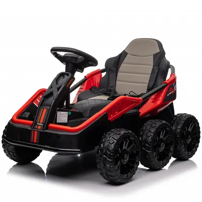 UTV electric pentru 2 copii Kinderauto MoonRider 6x6 300W 24V premium, rosu