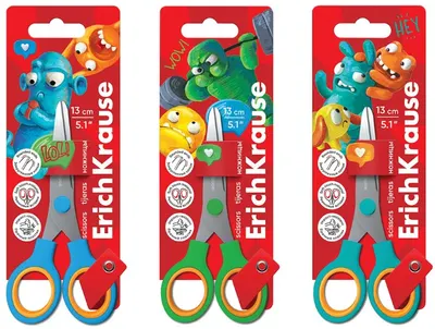 Foarfecă Erich Krause Junior Decor - Softy Jolly Friends, 13 cm