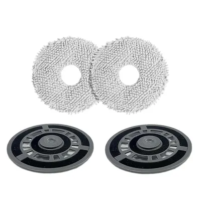 Set 2 mopuri si 2 suporti pentru mop PAA-home, compatibili cu aspiratoarele model Dreame X10 / X20