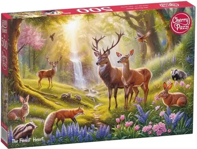 Puzzle Cherry Pazzi din 500 piese -În inima pădurii