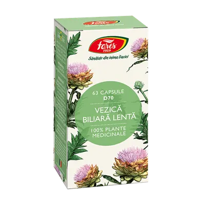 Vezica biliara lenta, 63 capsule, Fares