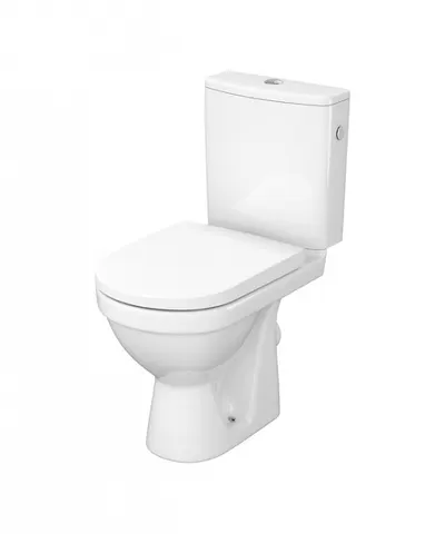 Set vas WC cu rezervor si capac duroplast soft close, cu alimentare laterala si evacuare orizontala, ZIP SimpleOn Cersanit