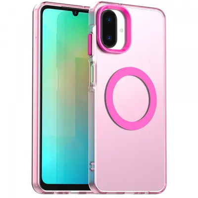 Husa MagSafe pentru Samsung Galaxy A07 4G A075, Techsuit, CandyCase, Roz