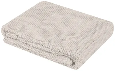Pătură din bumbac tricotată KikkaBoo Dream Big - 75 x 100 cm, Beige