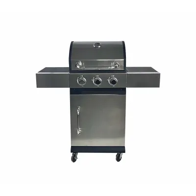 Gratar - QL-09 ,3 zone de gatit ,gaz, termometru, dimensiuni totale 110 X 48 X 110 cm, otel inoxidabil