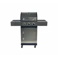 Gratar - QL-09 ,3 zone de gatit ,gaz, termometru, dimensiuni totale 110 X 48 X 110 cm, otel inoxidabil