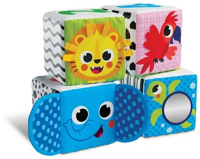 Cuburi moi Kids Hits - Zoo, 4 bucăți