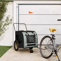 Gossi remorca bicicleta animale companie gri/negru textil oxford/fier