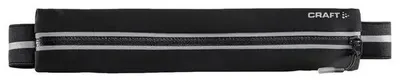 Centură alergare Craft Media Belt - neagră | waterproof, buzunar telefon