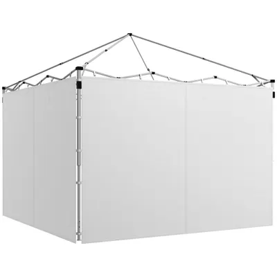 Outsunny Panouri laterale pentru tonelă, panouri de înlocuire pentru tonelă 3 x 3 m sau 3 x 6 m, set de 2, alb | Aosom Romania