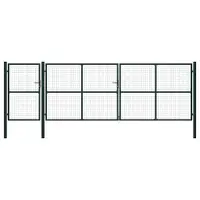 Gossi poarta de gradina din otel 500x150 cm verde