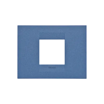 Ornament Geo - in Varnished Technopolymer - 2 Module- Sea Blu - Chorus