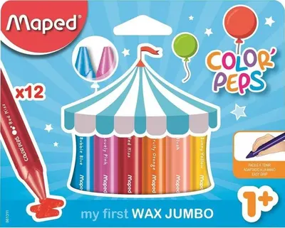 Set pasteluri cerate Maped Color Peps - 12 culori