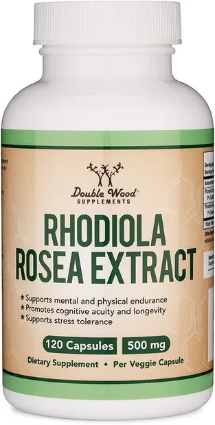 Rhodiola Rosea Extract, 120 capsule, Double Wood