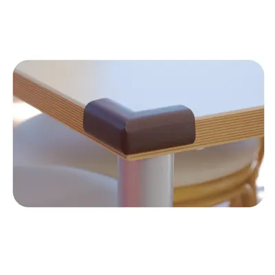 Set 4 protectii pentru colturi mobila, din spuma, Crem 18x37x15x4