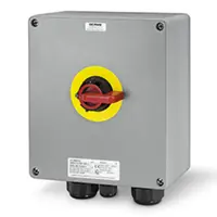 Intrerupator separatorn20A 2P IP66 202x232x142mm II 2GD EMERGENCY GREY
