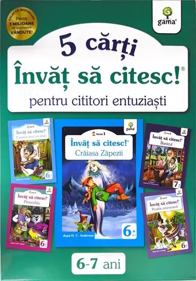 Pachet Învăț să citesc pentru cititori entuziaști 6 - 6-7 ani