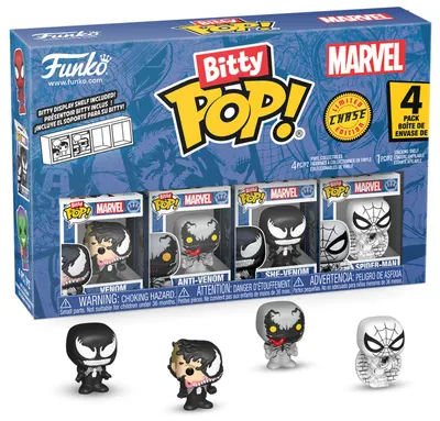 Set de figurine mini Funko Bitty POP! Marvel: Spider-Man - 4 Pack (Series 3)
