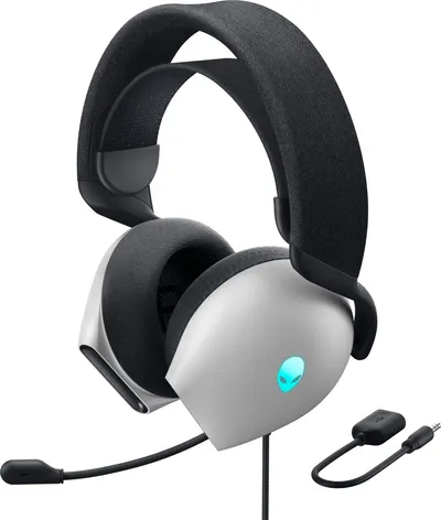 Căști pentru gaming Alienware - AW520H, Lunar Light