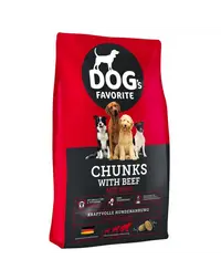 HAPPY DOG Dogs Favorit Chunks with Beef 15 kg