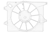 Carcasa ventilator radiator potrivit HYUNDAI IX20 1.4/1.4LPG/1.6 11.10-07.19