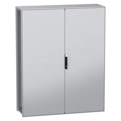 Dulap modular, cu montaj pe pardoseala, PanelSeT SFN, din otel decarbonizat(verde), 2000x1600x500mm, IP55, 2 usi