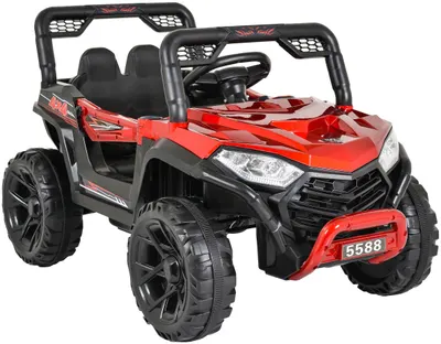 Mașinuță electrică jeep Moni - Fast UTV-5588, roșu metalic