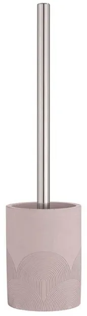 Perie de toaletă Wenko - Roveto, Ø9.5 x 36.5, roz-gri